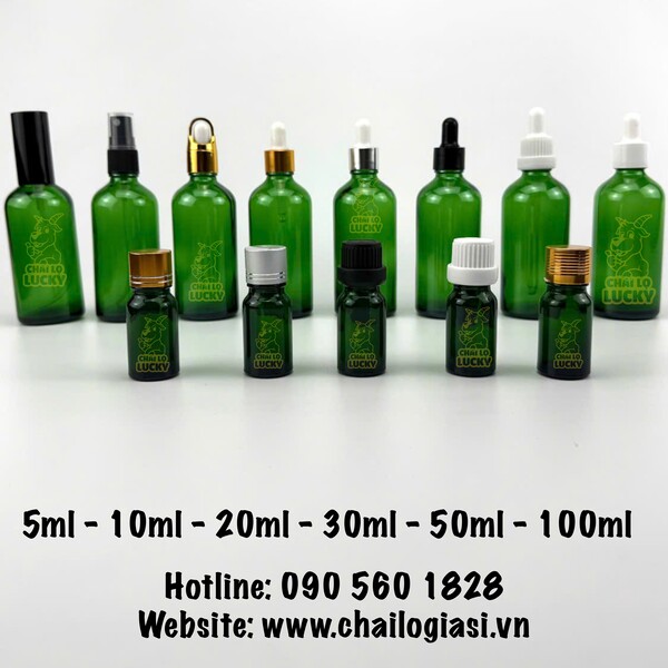 Chai mỹ phẩm thủy tinh